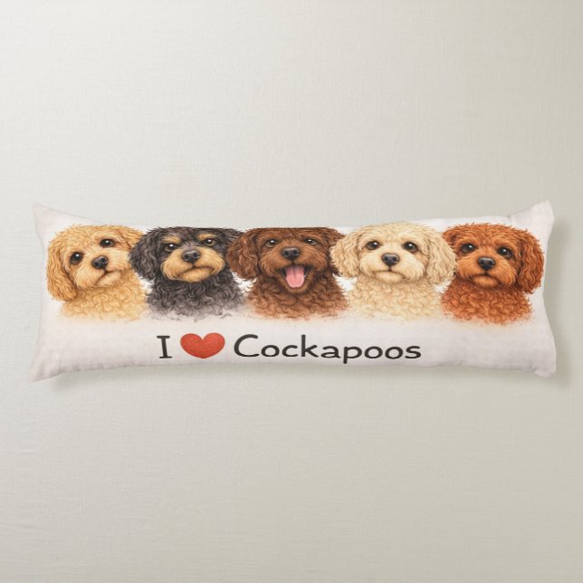 Cojín I Love Cockapoos Pillow | Cute Dog Lover Cushion (Anverso)