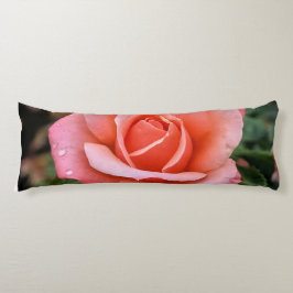 Cojín Impresión artística botánica de rosa romántica