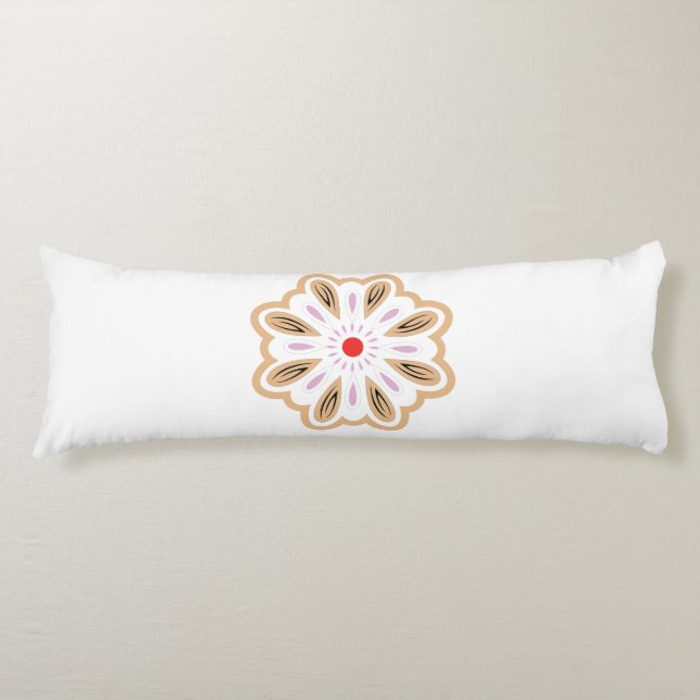 Cojín Impresión de arte de flores de Mandala | Decoració (Anverso)