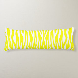 Cojín Impresión de cebra amarilla