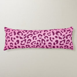 Cojín Impresión de leopardo rosa elegante