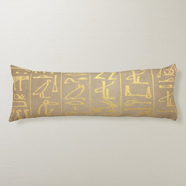 Cojín Impresión egipcia del papel de los Hieroglyphics (Anverso)