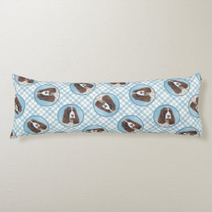 Cojín Inglés Springer Spaniel Pintura Original Perro Art