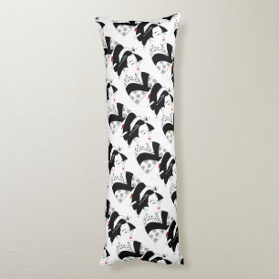 Cojín Japón Mujer hermosa Geisha Black White Pillow