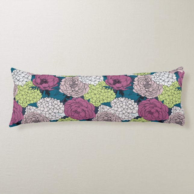 Cojín Jardín de primavera tardía (Anverso)