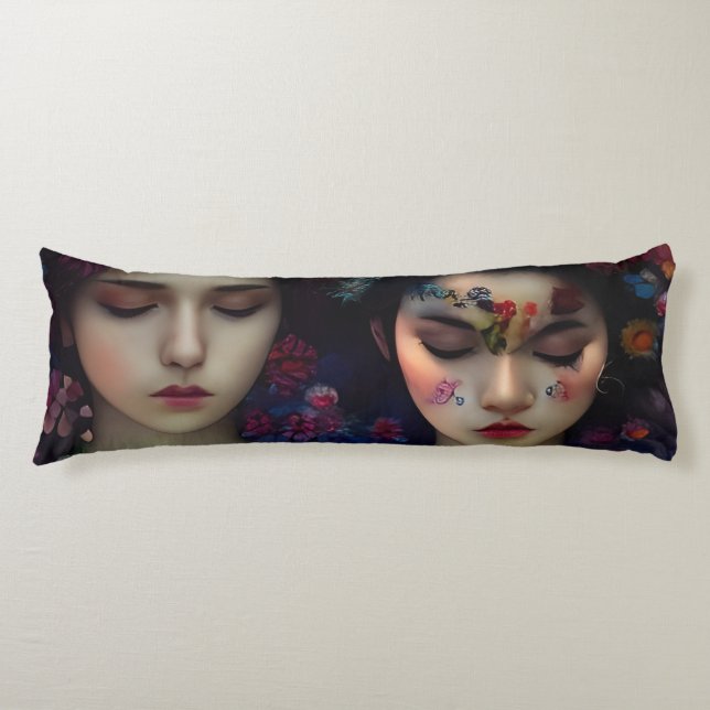 Cojín Jardín místico: Sueños Florales (Anverso)