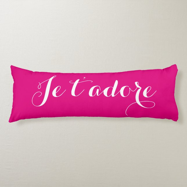 Cojín Je t'adore Je t'aime Body Pillow (Anverso)