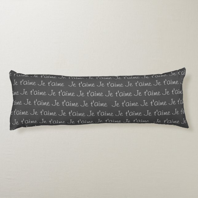 Cojín Je t'aime pillow Te amo en francés (Reverso)