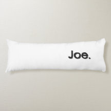 Joe. Palabra Nombre en letra negra sobre blanco