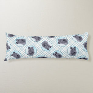 Cojín Kerry Blue Terrier Pintura Cute Original Perro Art