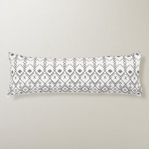 Cojín Kilim monocromo: Arte de textura tribal marroquí