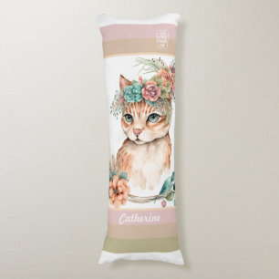 Cojín Kitty Boho DBLsided pastel Dios ama a cada persona