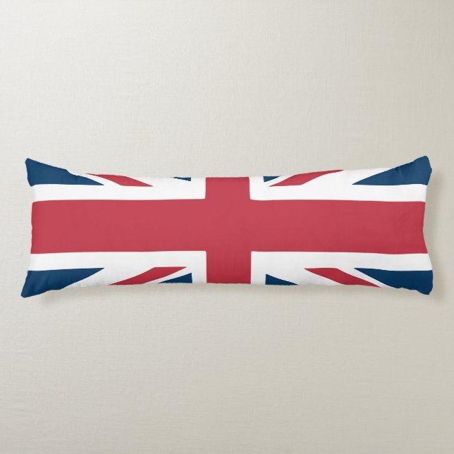 Cojín La bandera británica Union Jack (Anverso)