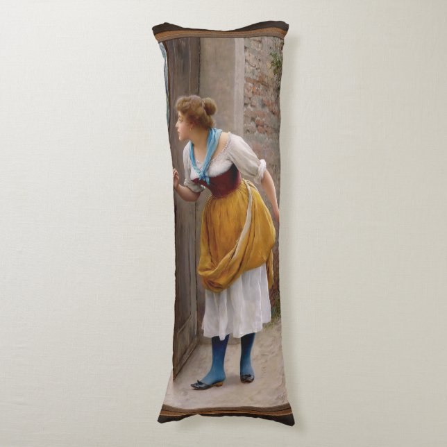 Cojín La barrena de Eugen von Blaas (Frente vertical)