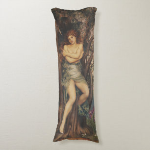 Cojín La Dríada (Ninfa del Árbol) (por Evelyn De Morgan)
