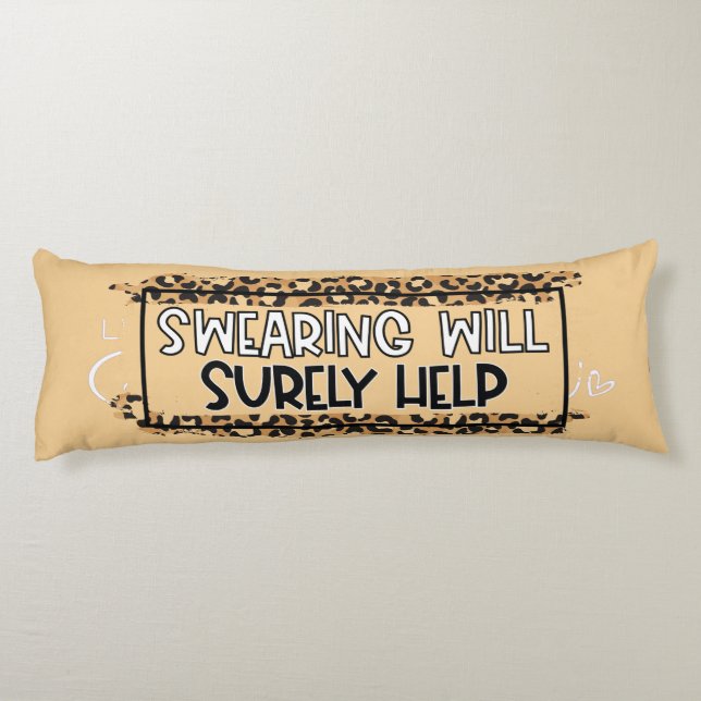 Cojín La grosería divertida seguramente ayudará a citar  (Reverso)