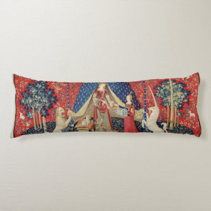 Cojín La señora y el unicornio: "A mi solamente deseo" 