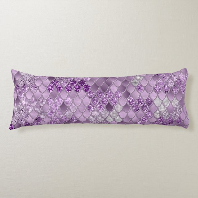 Cojín La Sirenita Scales Glam #18 (Foto sólo de Purpurin (Anverso)