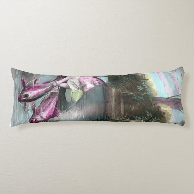 Cojín La vieja postal francesa del Día de los Inocentes (Anverso)