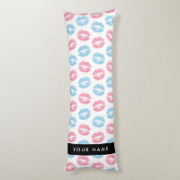 Labios rosados, labios azules, besos, tu nombre, p