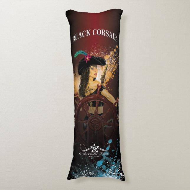 Cojín Lady Black Corsair (Frente vertical)