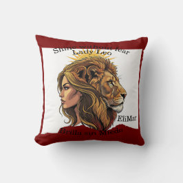 Cojín Lady Leo – Shine Without Fear