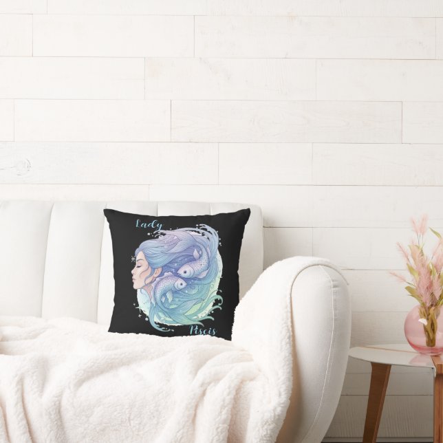 Cojín Lady Piscis – Arte espiritual para tu hogar (Sofá)