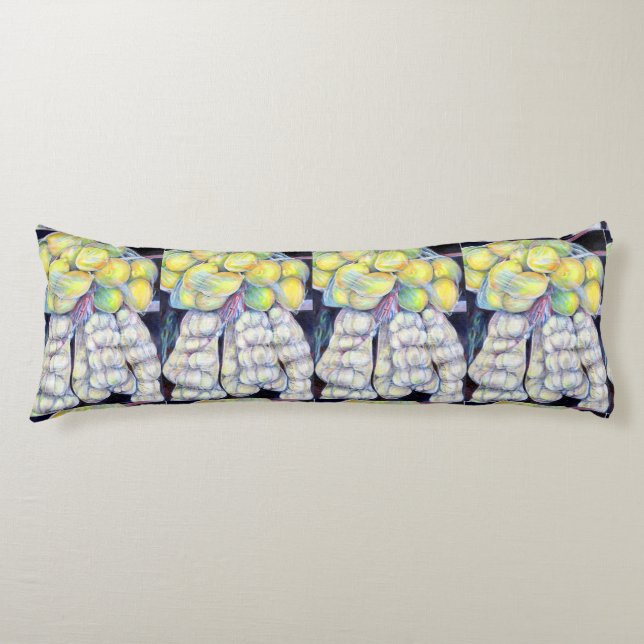 Cojín Las maravillas de los mercados occidentales, Singa (Anverso)