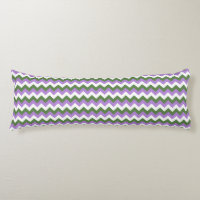 Lavanda, Chevron verde y blanco Zigzag