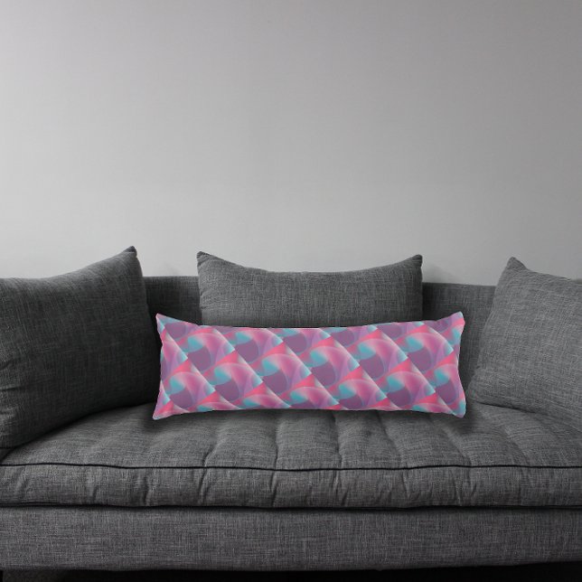 Cojín Lavanda turquesa con patrón psicodélico (Subido por el creador)