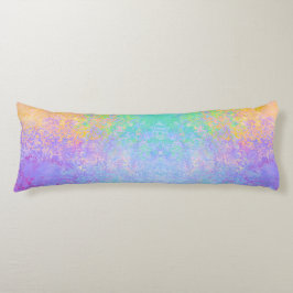 Cojín Lavender Sunrise Pastel Neon Alcohol Tinta Resumen