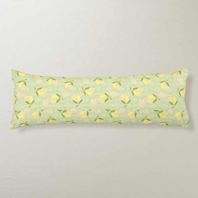 Cojín Lemon Motif Green (Anverso)