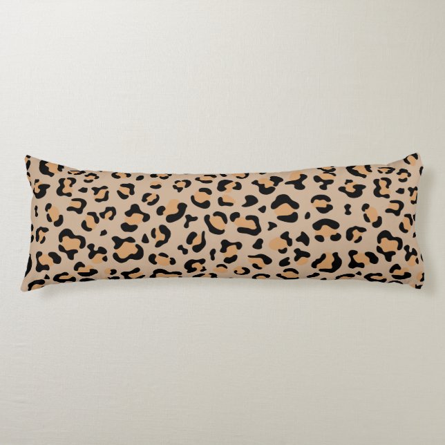Cojín Leopardo Print, Leopard Spots, Brown Leopard (Anverso)