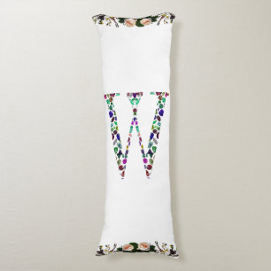 Cojín Letra inicial con diseño gemstone