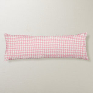 Cojín Lindo patrón de lunares retro femenino rosa pastel