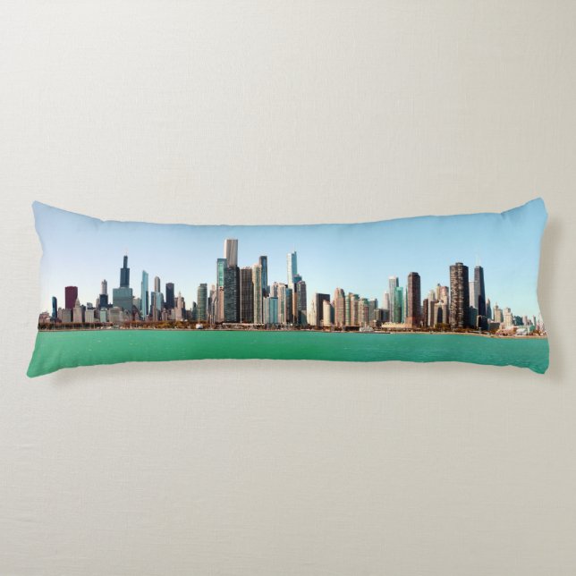 Cojín Línea Sky de Chicago (Anverso)