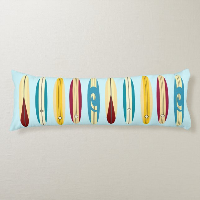 Cojín Longboard de vintage (Anverso)