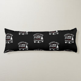 Cojín Los copos de nieve son besos del cielo