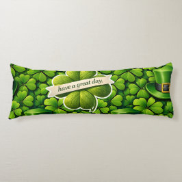 Cojín Lucky four leaf clover Saint Patrick's Day Patrick