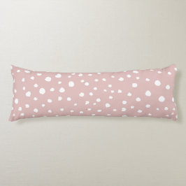 Cojín Lugares dálmatas rosados, puntos dálmatas, impresi