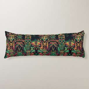 Cojín Lujoso "Paradigma Ancestral" Cyan Cuerpo Confort P