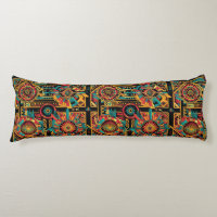 Lujoso Verde azulado "Sueño Azteca" Plush Body Pil