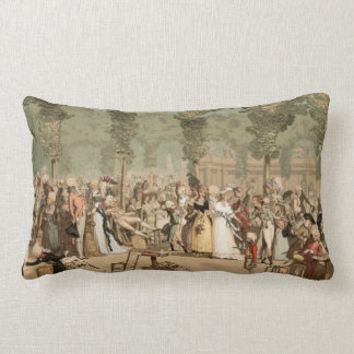 Cojín Lumbar 1700s franceses del jardín de los aristócratas del