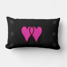 Cojín Lumbar 2 Hearts Christmas Snowflake6 jGibney