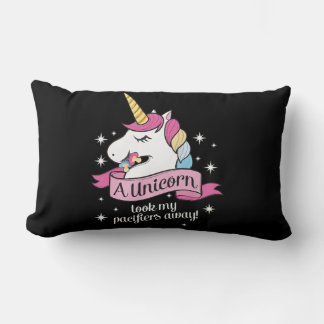 Cojín Lumbar 44.Pacifier Fairy Gift Idea Unicorn Took My Paci A