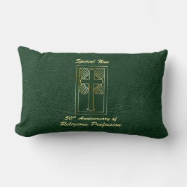 Cojín Lumbar 50° Aniversario de la Profesión Religiosa Verde