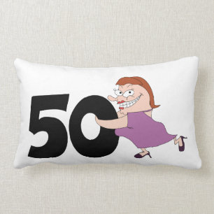 Cojín Lumbar 50.os regalos de cumpleaños - cumpleaños diverti