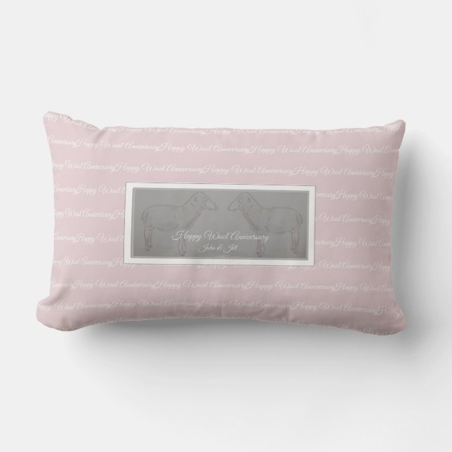 Cojín Lumbar 7mo amortiguador feliz de las ovejas del (Anverso)