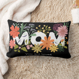 Cojín Lumbar A mamá le encantaba el ramo de flores de boho lind