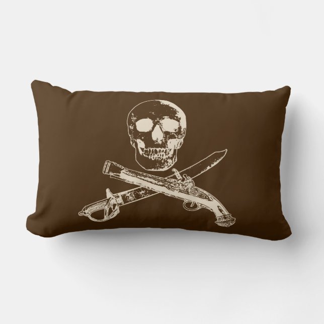Cojín Lumbar A Pirates Life dulesidedskullpillow_2 (Anverso)